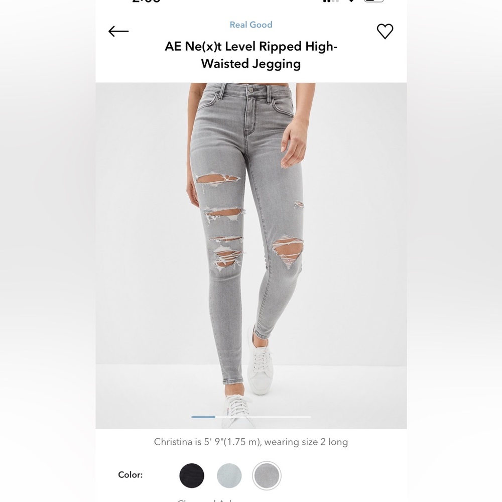AE NEXT LEVEL STRECH HIGH WAISTED JEGGING SIZE 14